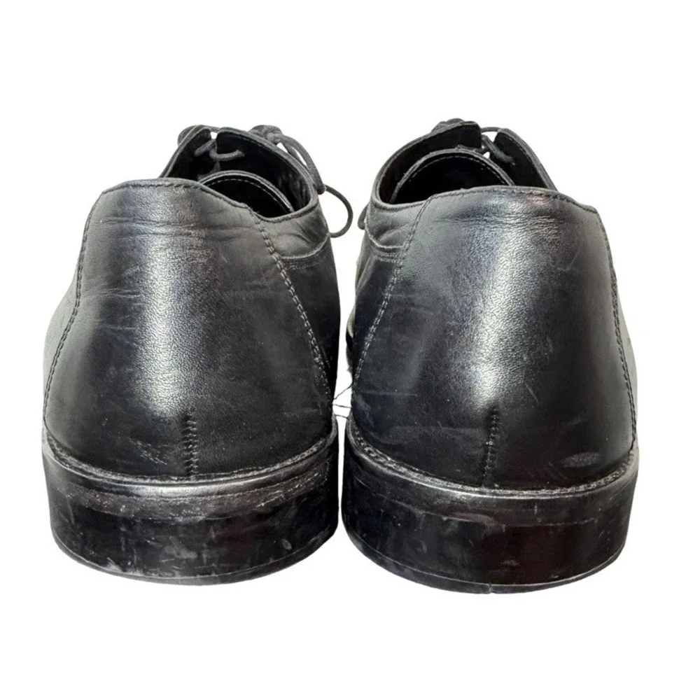 Murphy Johnston & Murphy Black Leather Cap Toe Oxford Dress Shoes Men's 12W